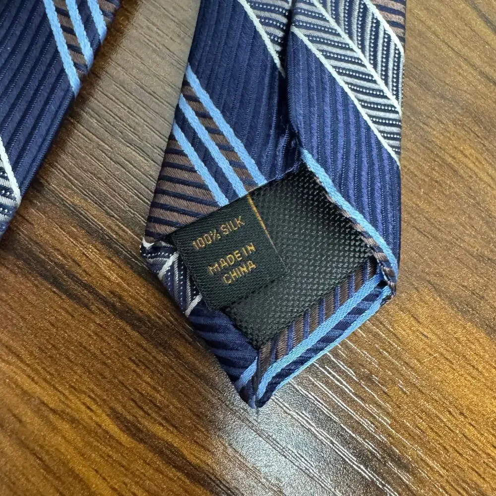 NWT Jos A Bank Reserve Blue Woven Striped Silk Tie‎ $80 RETAIL